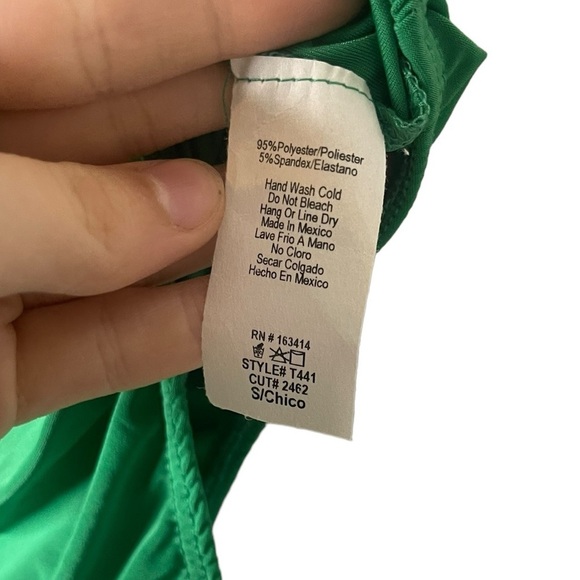 2 saints green open shoulder bodysuit body suit nwot size small - Picture 5 of 10